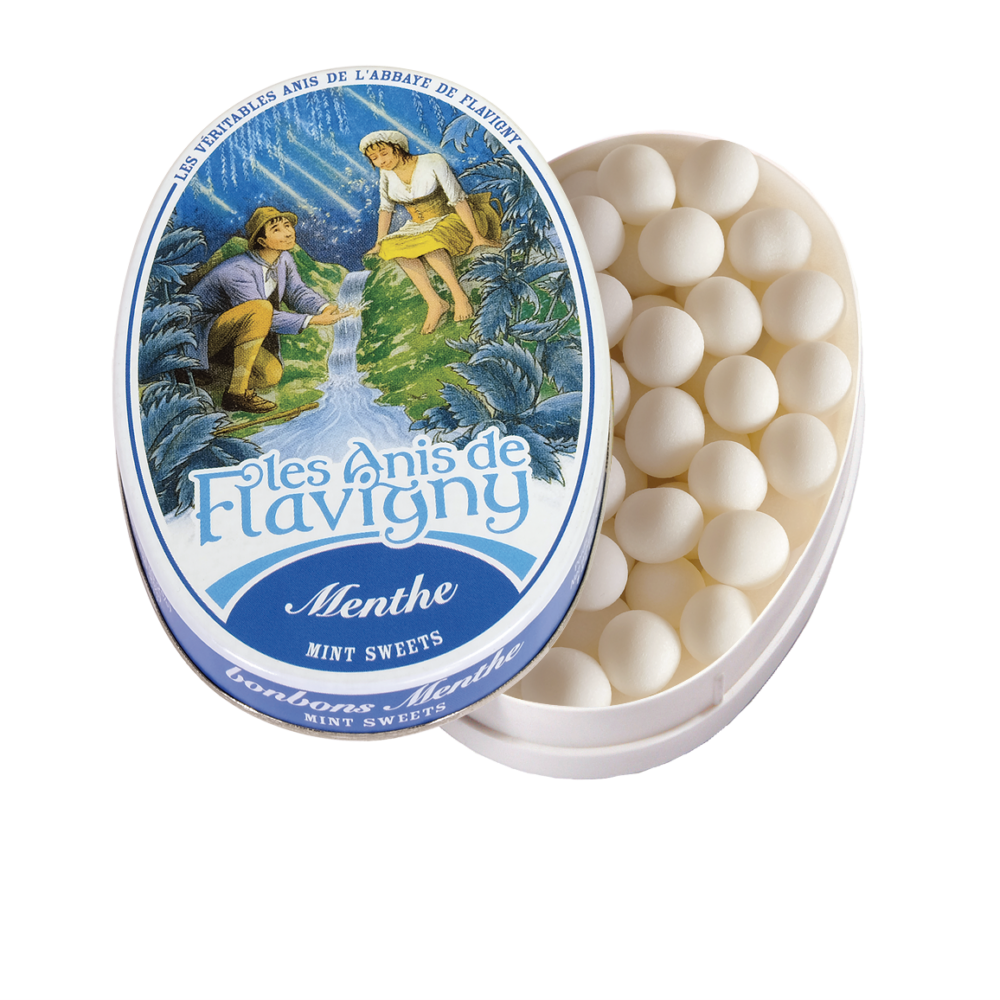 Oval tin - Bonbons Menthe 50g