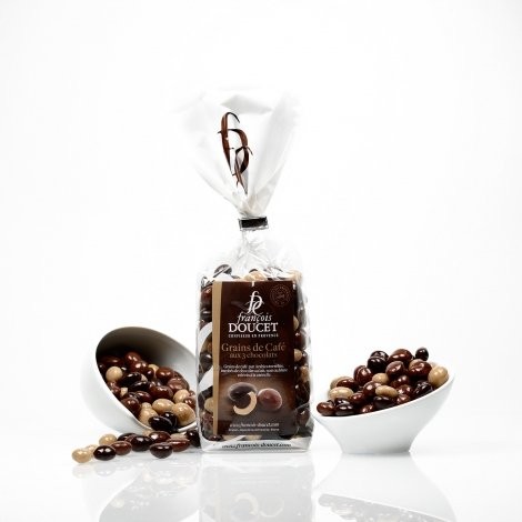 Grains de café 3 chocolats - Doucet Sachet 200g